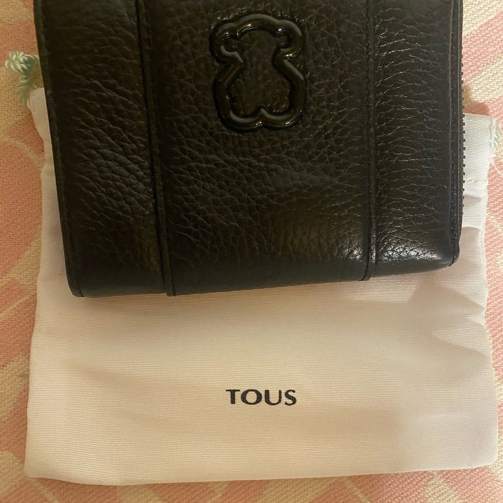 Tous Black Textured Leather Accessory